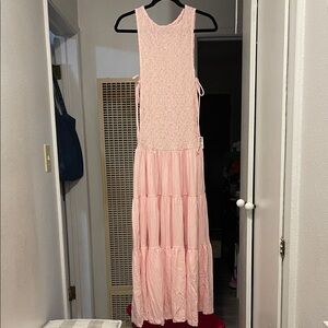 Free People free-est Elegant Pink Sleeveless Maxi Dress